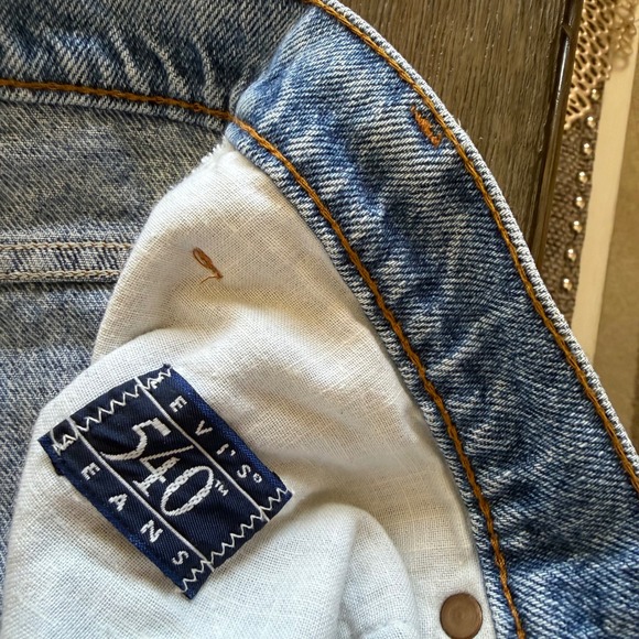 Vintage Levis 540 Mens Relaxed Fit Blue Jeans 40x30 Red Tab 100% Cotton USA 90s - Picture 7 of 12